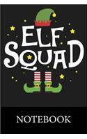 Elf Squad Christmas Notebook