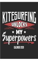 Kitesurfing Unlocks My Superpowers Calender 2020