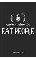 Safe Animals Eat People Notebook