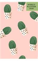 Weekly Planner 2020: A5 6x9 Cactus Cacti Succulent - Calendar - Organizer - calendar - weekly Calendar - Diary - Journal - Cacti Lovers