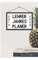 Lehrer Jahres Planer 2019 2020: A5 Lehrerplaner 52 WOCHEN KALENDER Geschenkidee für Lehrer - Abschiedsgeschenk Grundschule - Klassengeschenk - Dankeschön - Geschenk-Buch