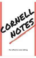 Cornell notepad with templated pages