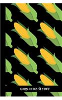 corn notes & stuff: small lined Corn Notebook / Travel Journal to write in (6'' x 9'') 120 pages