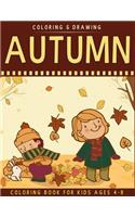 Autumn Coloring Book For Kids Ages 4-8