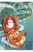 Merry Christmas: Cute Merry Christmas and Happy New Year: Santa Claus Notebook (Cute Merry Christmas Notebook)