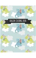 Dragon Coloring Book: Dragon Lover Gifts for Kids 3-8 9-12, Boys or Girls - Cute Stress Relief Dragon Birthday Coloring Book Made in USA