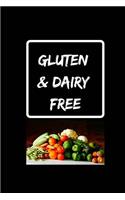 Gluten and Dairy Free: Blank Cookbook, 160 Lined Pages