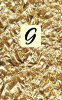 G: 6x9 Inches, Monogram Initial "G" Cover, Journal