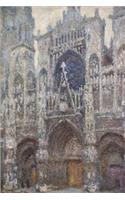 Monet: Rouen Cathedral, Grey Weather: Dot Grid Writing Journal Notebook 6x9, 130 pages