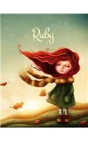 Ruby: Cute Fall Themed Personalized Journal