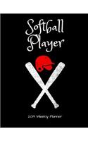 Softball Player 2019 Weekly Planner