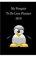 My Penguin to Do Lists Planner 2019