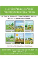 Hojas de aprendizaje para preescolar (El concepto del espacio