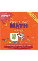 Page a Day Math, Math Handwriting Introduction Book 9: Tracing Addition Equations That Add 9 to 0-10