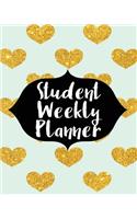 Student Weekly Planner: Academic Planner and Daily Organizer For Students (2017-2018 Planners)(V4)