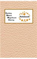 Exciting Mature Magnificent Alluring Notebook: Emma Bullet Journal with imitation leather texture cover