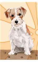 Bullet Journal Notebook for Dog Lovers, Jack Russell Terrier Sitting Pretty 10: 162 Numbered Pages with 150 Dot Grid Pages, 6 Index Pages and 2 Key Pages for Journaling, Writing, Planning and Doodling, for Women, Men, Kids, Easy