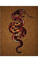 Snake Sketchbook: Blank Art Pad Notebook Journal(26 Tattoo You 150 Sketch)
