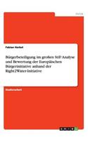 Bürgerbeteiligung im großen Stil? Analyse und Bewertung der Europäischen Bürgerinitiative anhand der Right2Water-Initiative