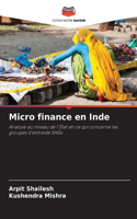 Micro finance en Inde