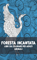 Libri da colorare per adulti - Animali - Foresta incantata