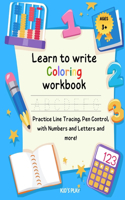 Learn To Write Coloring Workbook
