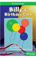 Storytown: Above Level Reader Teacher's Guide Grade 1 Billys Birthday Card