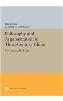 Philosophy and Argumentation in Third-Century China