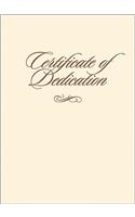 Certificate of Dedication with Envelope 6pk