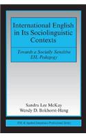 International English in Its Sociolinguistic Contexts