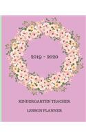 2019 - 2020 Kindergarten Teacher Lesson Planner