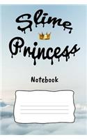 Slime Princess Notebook: 6 x 9 Slime Journal to record all types of Slime experiments. Record cloud, butter, basic, etc slimes. Great for young independent girls who love sl
