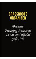 Grassroots Organizer Because Freaking Awesome Is Not An Official Job Title