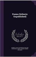Poems (hitherto Unpublished)
