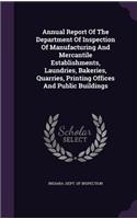 Annual Report Of The Department Of Inspection Of Manufacturing And Mercantile Establishments, Laundries, Bakeries, Quarries, Printing Offices And Public Buildings