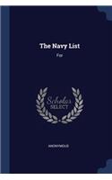 Navy List: For