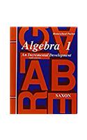 Saxon Algebra 1 Answer Key & Tests Third Edition