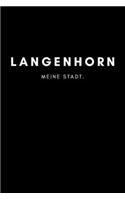 Langenhorn: Notizbuch, Notizblock, Notebook - 120 freie Seiten mit Rahmen, DIN A5 (6x9 Zoll) - Notizen, Termine, Ideen, Skizzen, Planer, Tagebuch, Organisation 