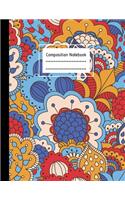 Composition Notebook: Retro 60's Style Pattern, Large College Lined Paper Notebook Journal, For Students Kids Teens Girls Boys, 100 pages, 8.5" x 11", School, Teachers, B