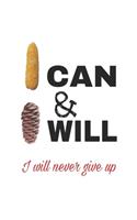I can & I will _ i will never give up