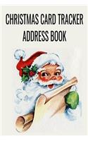 Christmas Card Tracker Address Book: 6" x 9" Record Book Organizer for Holiday Cards Sent and Received - lasdkjfk Cover - 157 Pages