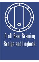Craft Beer Brewer Log Notebook