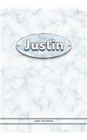 Justin - Lined Notebook