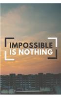 Impossible is nothing Notebook