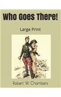 Who Goes There!: Large Print