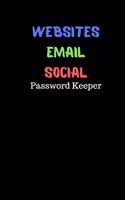 Black Password Notebook 60 Pages - 5x8 inches