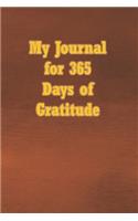 My Journal for 365 Days of Gratitude