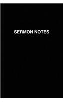 Sermon Notes: A Beautiful Notebook for Recording Your Weekly Sunday