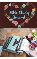 Bible Study Journal: Floral Heart Bible Study Journal (6x9) 100 Pages