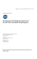 Development and Testing of Control Laws for the Active Aeroelastic Wing Program